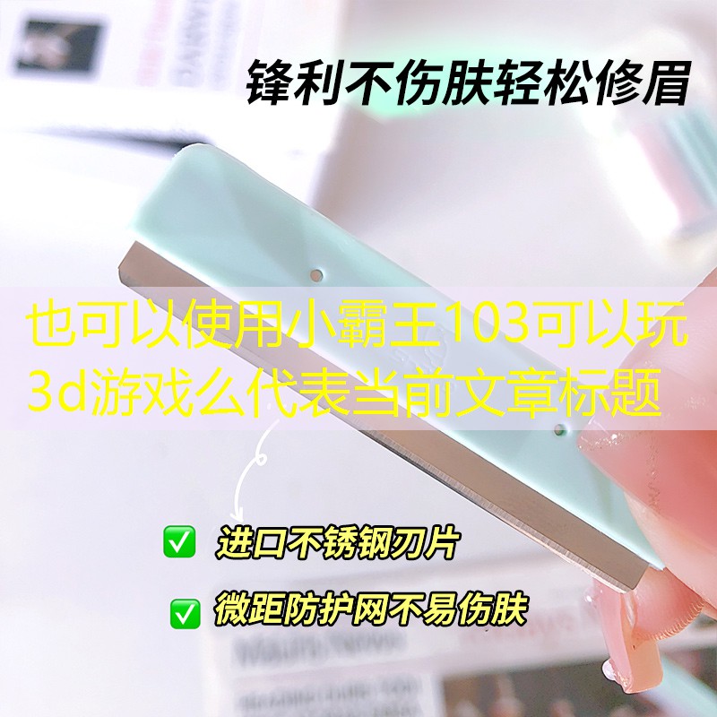 小霸王103可以玩3d游戏么